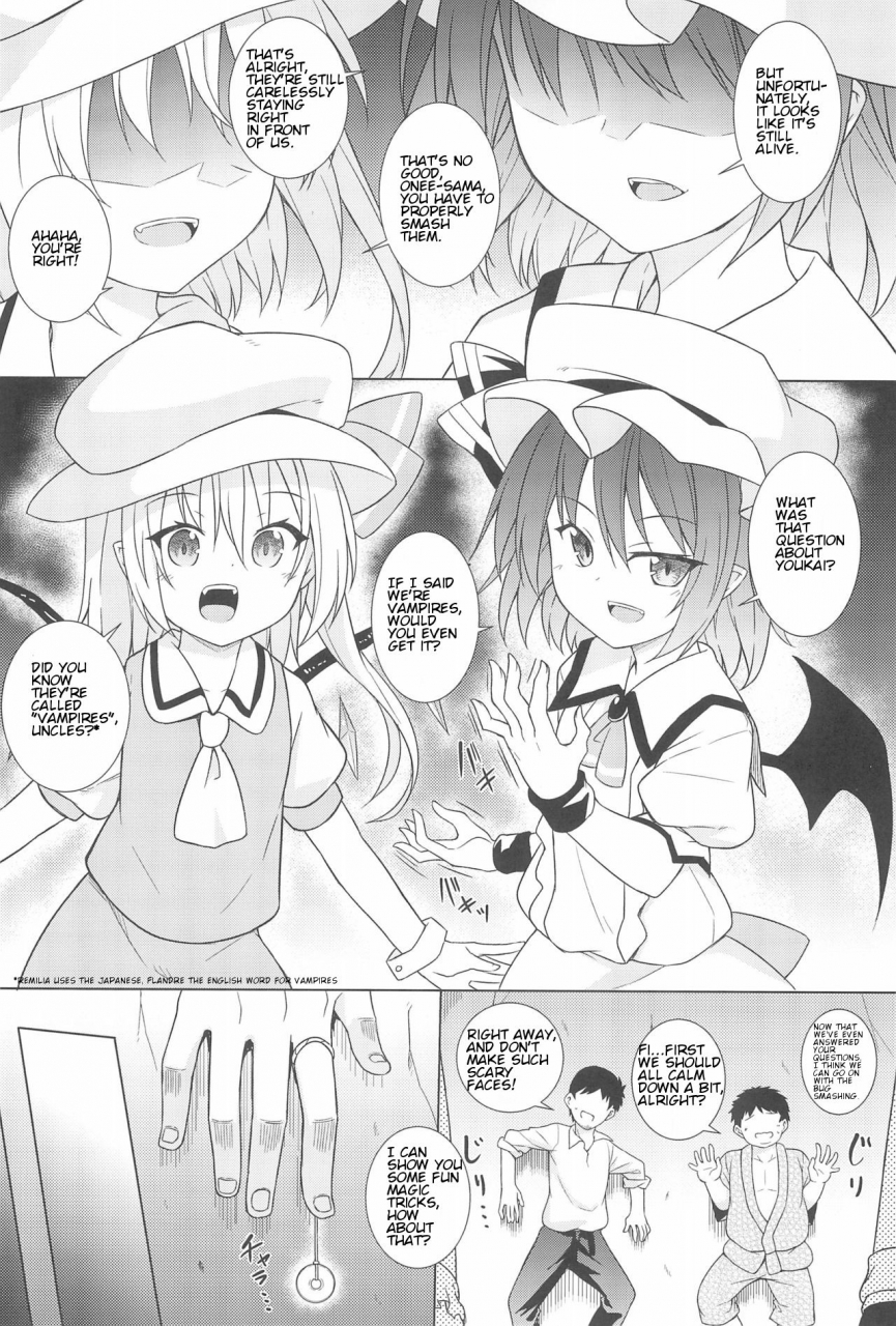 c95-tonzura-douchuu-kazawa-saimin-flan-hypnotised-flan-touhou-project-english