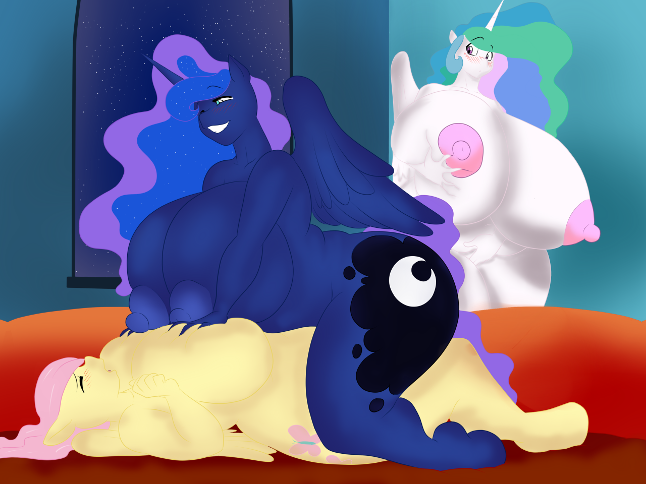 fluttershy-mlpprincess-celestia-mlpprincess-luna-mlp