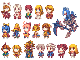 eiko+zero2aire+alma beoulve+amidatelion+arc+arc (ff3)+aria benett+black mage+brand+celeb+character request+chelinka+clavat+devout+eiko carol+jusqua+norschtalen+refia+scholar+sherlotta+unita+vivi+vi