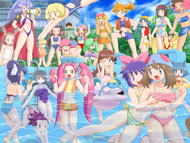pokemoaakane (pokemon)+anzu (pokemon)+blue (pokemon)+crystal (pokemon)+diglett+erika (pokemon)+frontier brain+fuyou (pokemon)+haruka (pokemon)+ibuki (pokemon)+jigglypuff+kanata (pokemon)+kasumi (pokemon)+k