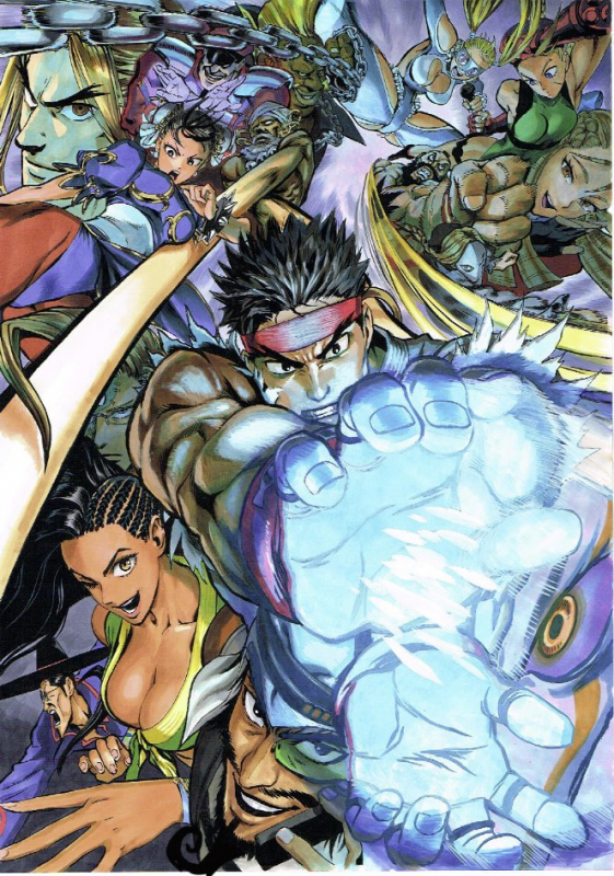 murata yuusukebalrog+birdie (street fighter)+cammy white+charlie nash+chun-li+dhalsim+f.a.n.g+ken masters+laura matsuda+m bison+necalli+rainbow mika+rashid (street fighter)+ryuu (street fighter)+vega+zangi