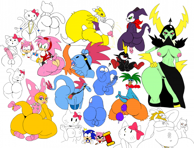 sssonic2amy rose+asgore dreemurr+bloo+coco+impmon+kitty white+koopa troopa+lord dominator+renamon+sonic the hedgehog+sylvia+toriel+wendy o. koopa4b4bb04371cfd