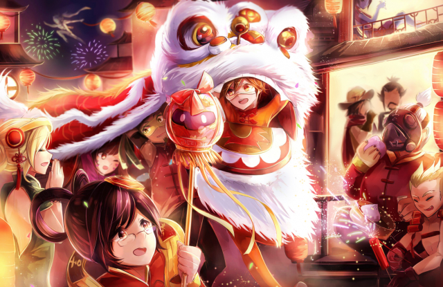 m-musume (catbagel)d.va (overwatch)+genji (overwatch)+hanzo (overwatch)+junkrat (overwatch)+lucio (overwatch)+luna mei+mccree (overwatch)+mei (overwatch)+mercy (overwatch)+roadhog (overwatch)+snowball (ove