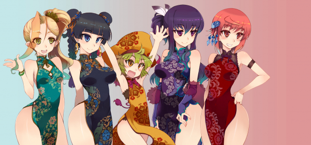 kusanagi tonbokaguya (kagami no machi no kaguya)+orizuru (kagaminomachi no kaguya)+otohime (kagaminomachi no kaguya)+saruwatari akari+urikohime (kagami no machi no kaguya)ae9799caea279406b3fc113df276121c