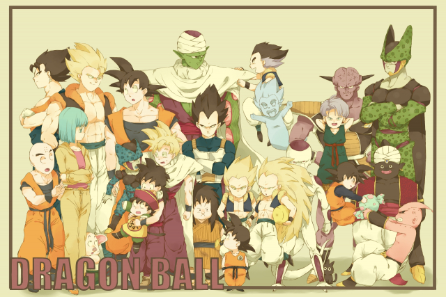 mangaoyajibulma+captain ginyu+cell (dragon ball)+cell junior+frieza+gotenks+kuririn+majin buu+mister popo+oolong+piccolo+son gohan+son gokuu+son goten+trunks (dragon ball)+vegeta+vegetto+yajirobe574593fd90
