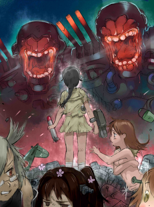 potez (l2)battleship hime+kitakami (kantai collection)+musashi (kantai collection)+ooi (kantai collection)+yamato (kantai collection)+yukikaze (kantai collection)3503f3bdfd0ac6fab97873dd7fabb764