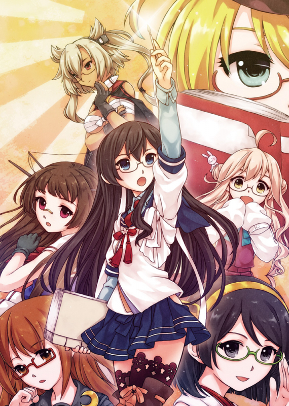 acea4choukai (kantai collection)+i-8 (kantai collection)+kirishima (kantai collection)+makigumo (kantai collection)+mochizuki (kantai collection)+musashi (kantai collection)+ooyodo (kantai collection)37f3a