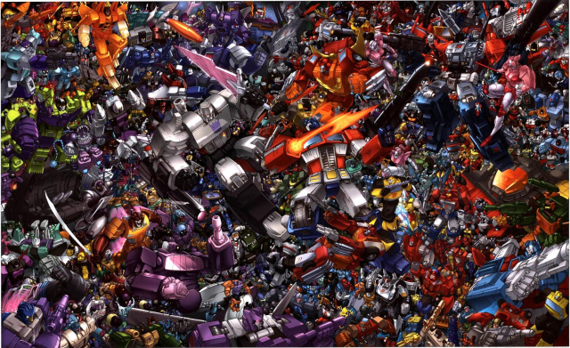 gnaw+jazzarcee+ariel+astrotrain+bumblebee+devastator (transformers)+galvatron+grimlock+hotrod+ironhide+megatron+metroplex+omega supreme+optimus prime+powerglide+prowl+rodimus prime+scorponok+sharkticon+sho