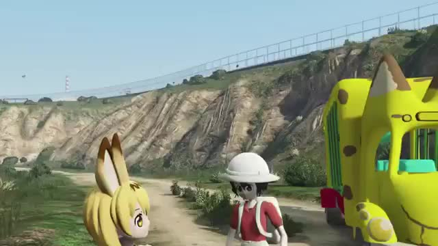 zanzou (zannozou)franklin clinton+kaban (kemono friends)+serval (kemono friends)3d1ff0437ba2c46997b1e9d52f5c3ce2