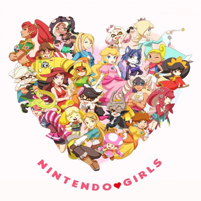 riko (sorube)aori (splatoon)+ashley (warioware)+hime (splatoon)+hotaru (splatoon)+iida (splatoon)+mechanica (arms)+midna+min min (arms)+mipha+pauline (mario)+princess daisy+princess peach+princess zelda+ri