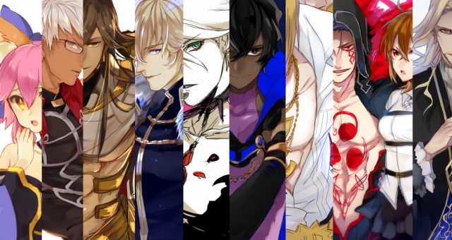 2f sqarcher+arjuna (fate grand order)+cu chulainn alter (fate grand order)+fujimaru ritsuka (female)+gawain (fate extra)+hans christian andersen (fate)+karna (fate)+lancer+ozymandias (fate)+robin hood (fat