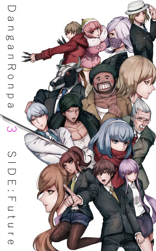 sakuyuandou ruruka+asahina aoi+bandai daisaku+gekkougahara miaya+great gozu+izayoi sounosuke+kimura seiko+kirigiri kyouko+kizakura kouichi+mitarai ryouta+munakata kyousuke+naegi makoto+sakakura juuzou+teng