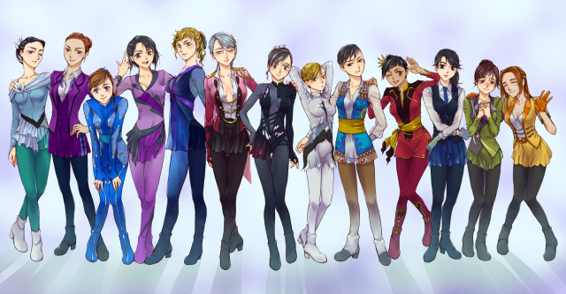 marine (1894271)christophe giacometti+emil nekola+georgi popovich+jean-jacques leroy+ji guang-hong+katsuki yuuri+lee seung-gil+leo de la iglesia+michele crispino+otabek altin+phichit chulanont+viktor nikif