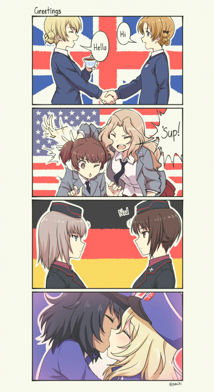 pas (paxiti)alisa (girls und panzer)+andou (girls und panzer)+darjeeling+itsumi erika+kay (girls und panzer)+nishizumi maho+orange pekoe+oshida (girls und panzer)62757984d5cbcb9815dc78730715f552