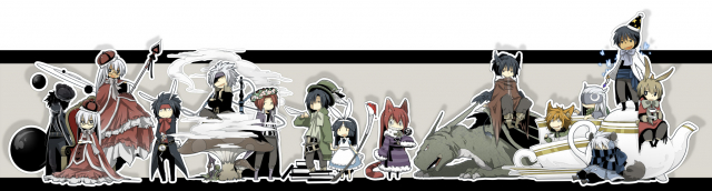 lama (kusuriya)amagi miroku+amamiya sakurako+aoi yusaka+caprico (psyren)+dholaki (psyren)+grana (psyren)+junas (psyren)+kirisaki kabuto+kise eiji+mithra (psyren)+mochizuki oboro+shiner (psyren)+uranus (psy