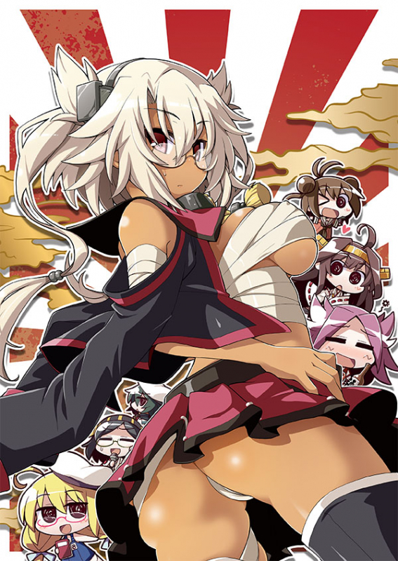 akaneyai-8 (kantai collection)+jun'you (kantai collection)+kirishima (kantai collection)+kiso (kantai collection)+kongou (kantai collection)+musashi (kantai collection)+naka (kantai collection)684e91c95bab