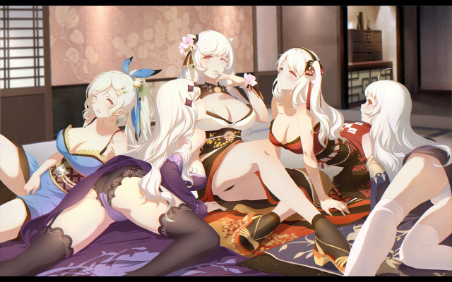 cangkongaircraft carrier hime+aircraft carrier water oni+armored aircraft carrier hime+midway hime+shinkaisei-kanf62edd12d40ffd04f848cbb1475414a2