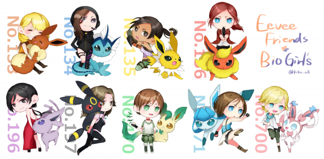 ada wong+ashley graham+claire redfield+eevee+espeon+flareon+glaceon+helena harper+jessica sherawat+jill valentine+jolteon+leafeon+rebecca chambers+sherry birkin+sheva alomar+sylveon+umbreon+vaporeon70931f4