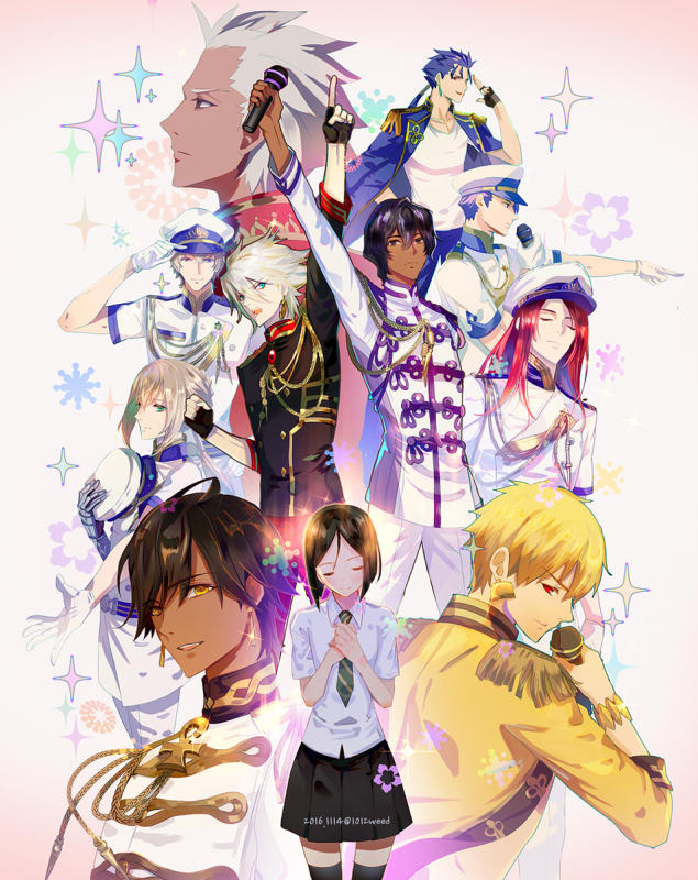 weed (astarone)archer+arjuna (fate grand order)+bedivere+gawain (fate extra)+gilgamesh+karna (fate)+lancelot (fate grand order)+lancer+ozymandias (fate)+tristan (fate grand order)+waver velvet744ba0b4112c1