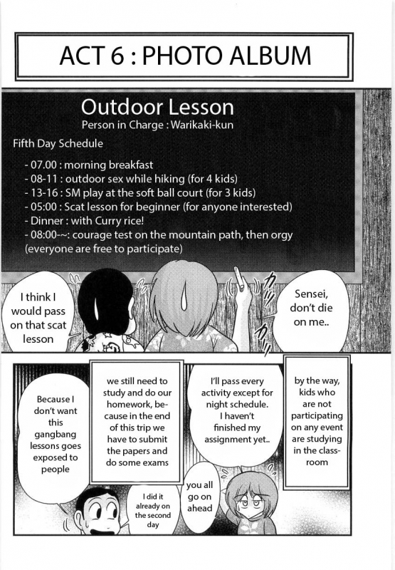 [Kamitou Masaki] Manami Sensei no Kougaigakushuu  Manami Sensei's Outdoor Lesson [English] [hong_me_104