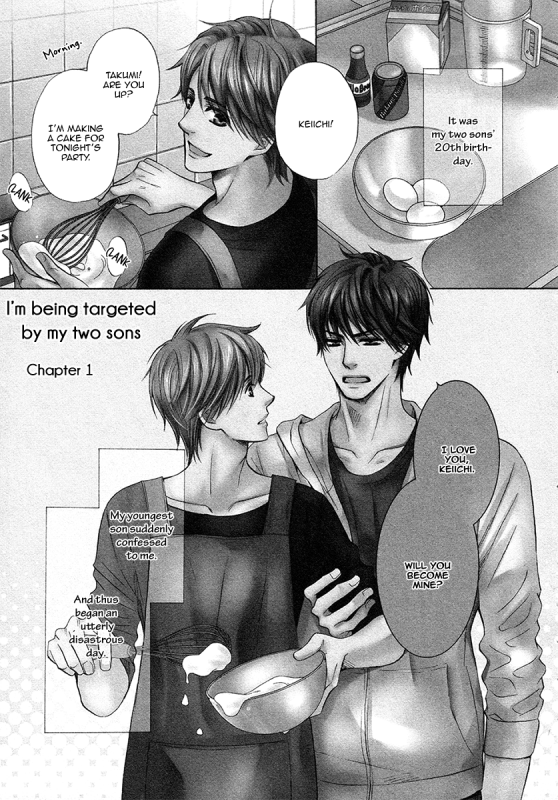 [Kamon Saeko] Futari no Musuko ni Nerawarete Imasu  I'm Being Targeted by My Tw_006