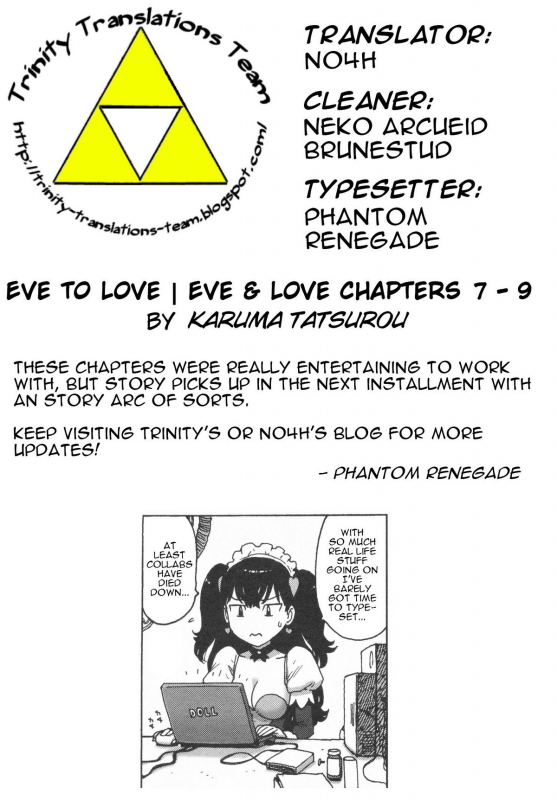 [Karma Tatsurou] Eve to Love - Eve and Love, The Mechanical sweethearts. [English] [Trinity Translat_197