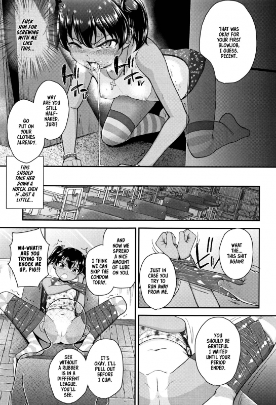 [Hikoma Hiroyuki] Mesugaki dakedo Hatsuiku ii node Semen Kyouiku Shitemita [English] [dame ningen]_022