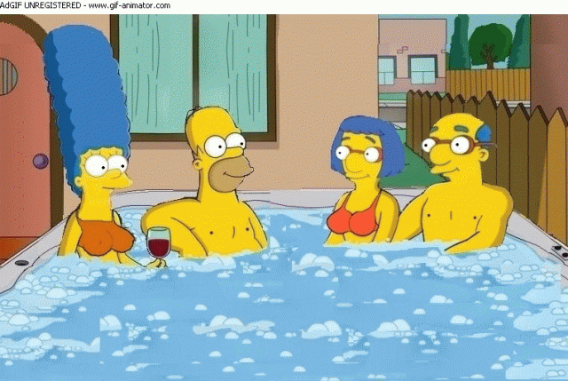 homer simpson+kirk van houten+luann van houten+marge simpson5766e89a054c963e9a4829e5bf796b66
