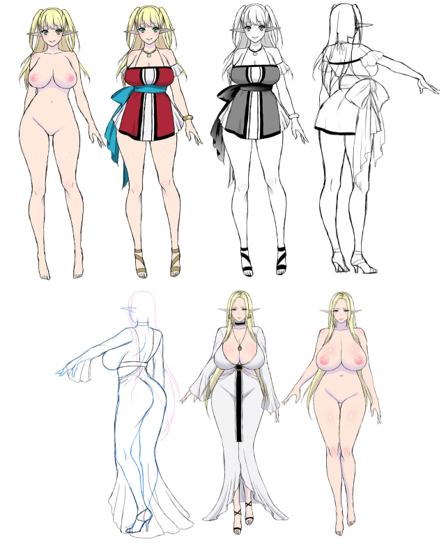 (C88) [H.B.A (Usagi Nagomu)] Kaihana - Ochita Elf Tsuma [English] [Colorized]_38