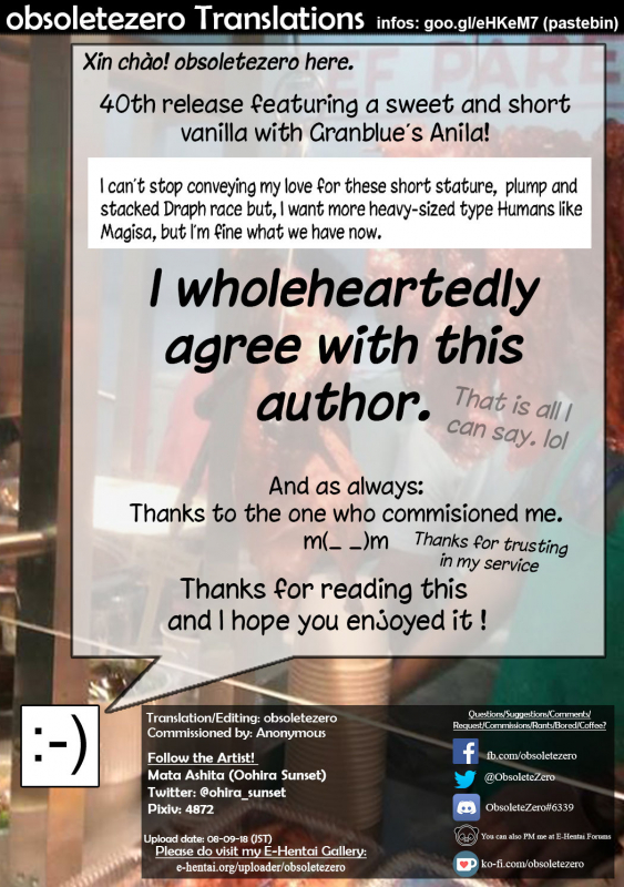 (C88) [Mata Ashita. (Oohira Sunset)] Atsu Atsu Anira (Granblue Fantasy) [English] [obsolet_18