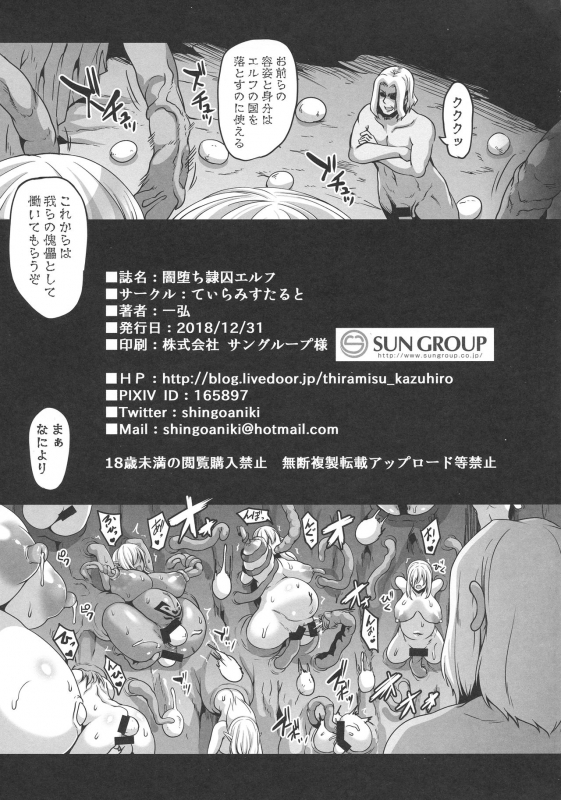 (C95) [Tiramisu Tart (Kazuhiro)] Yamiochi Reishuu Elf_39