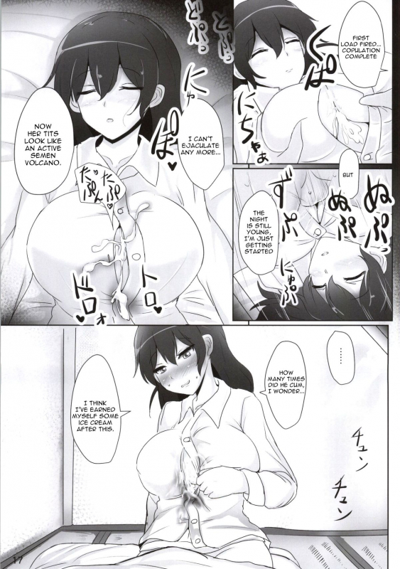 (C86) [Hakuginmokusei (Poshi)] Kaga-san no Paizuri Senyou Oppai Onaho (Kantai Colle_13