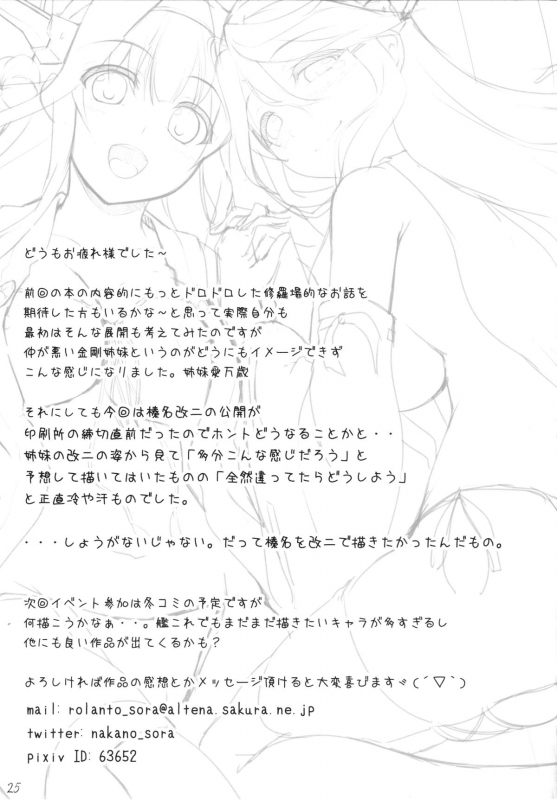 (C86) [In The Sky (Nakano Sora)] KonHaru Wedding (Kantai Collection -KanColle-) [English] [doujin-moe_23