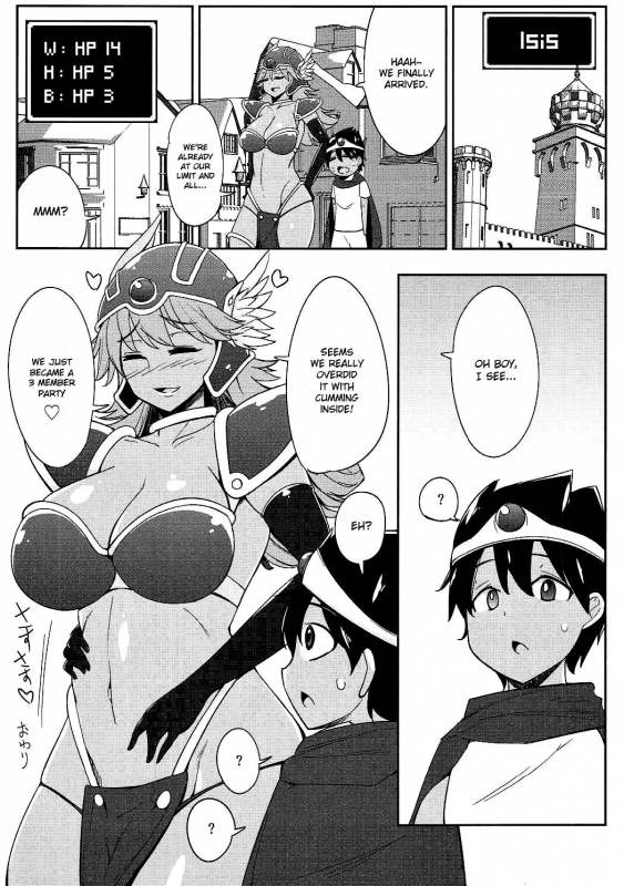 (C86) [Ippongui] Senshi-san to H Bakkari Shitete Machi ni Tadoritsukemasen. (Dragon Quest I_20