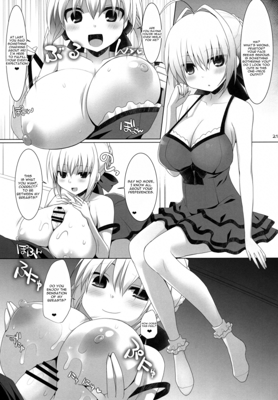 (C86) [Kujira Logic, TOYBOX (Kujiran, Kurikara)] Goshujin-sama Oppai desu yo!! 2 (FateE_19