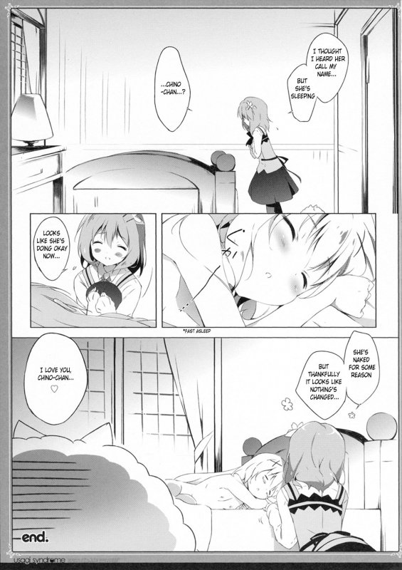 (C86) [Shiratamaco (Shiratama)] Usagi Syndrome (Gochuumon wa Usagi desu ka) [English] [cuteisanarchy]_13