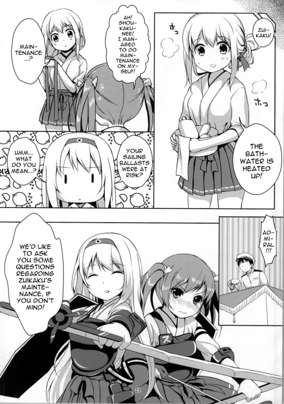 (C86) [Tamagohan (Saitou Miya)] Hatsu! Zuikaku Hitori Maintenance (Kantai Collection -KanColle_20