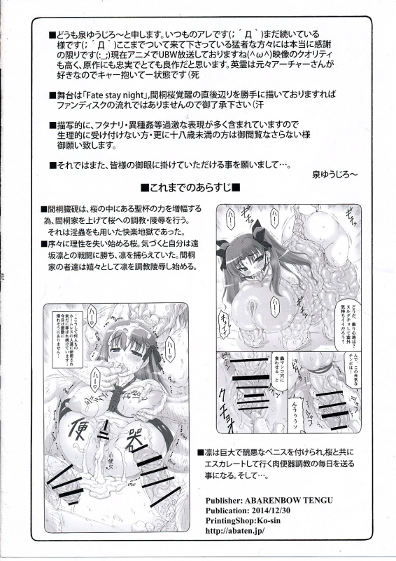 (C87) [Abarenbow Tengu (Izumi Yuujiro)] Kotori 11 (Fatestay night) [English] [desudesu]_02