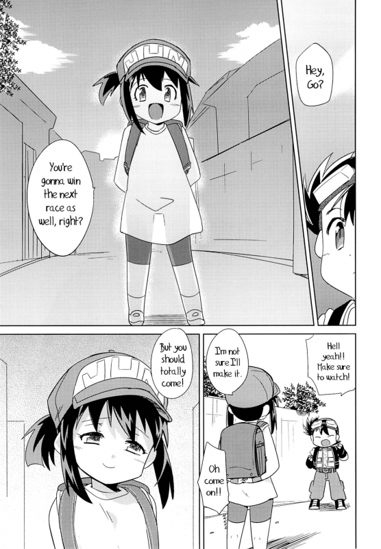 (C87) [EX35 (Kamaboko RED)] Kondo no Race mo Zettai Katte yo ne (Bakusou Kyoudai Lets & Go!!) [En_27