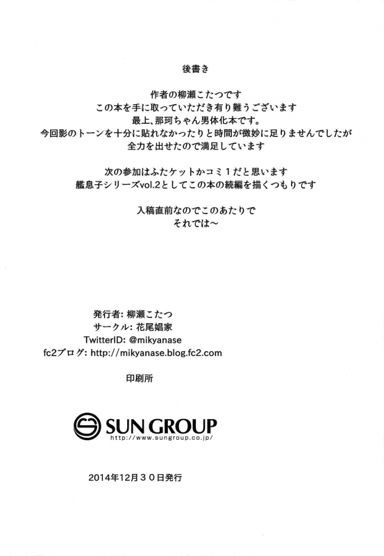 (C87) [Hanao Shouke (Yanase Kotatsu)] Mogami ga Chin-Ko Kenzou suru Hon (Kantai Collection -Ka_31