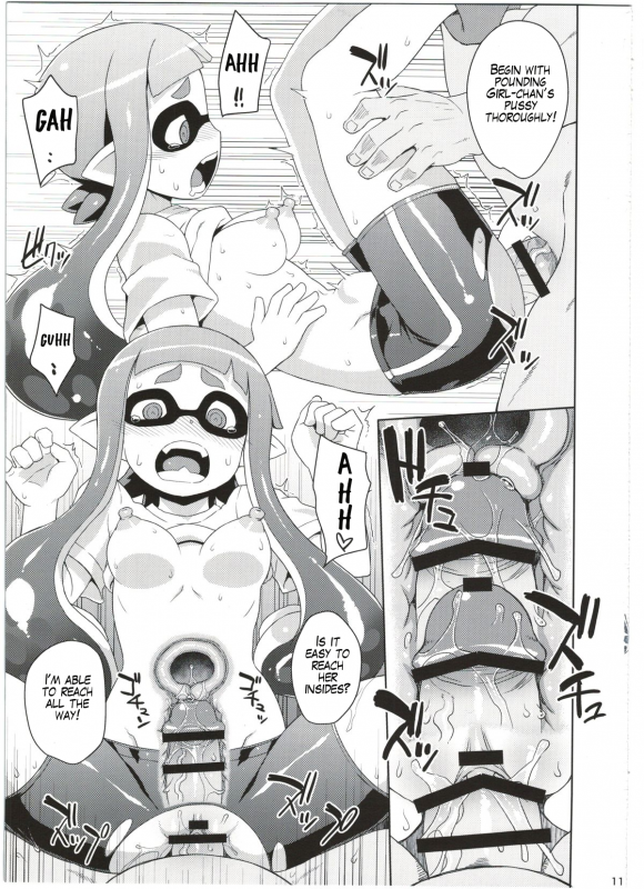 (C88) [Choujikuu Yousai Kachuusha (Denki Shougun)] Girl-chan Kenkyuuchuu (Splatoon) [En_10