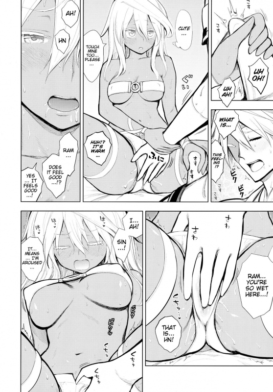 (C88) [Jishaku no Sunaba (Porosuke)] Sin-kun no Hatsu Shasei wa Ram-chan no Naka de _09