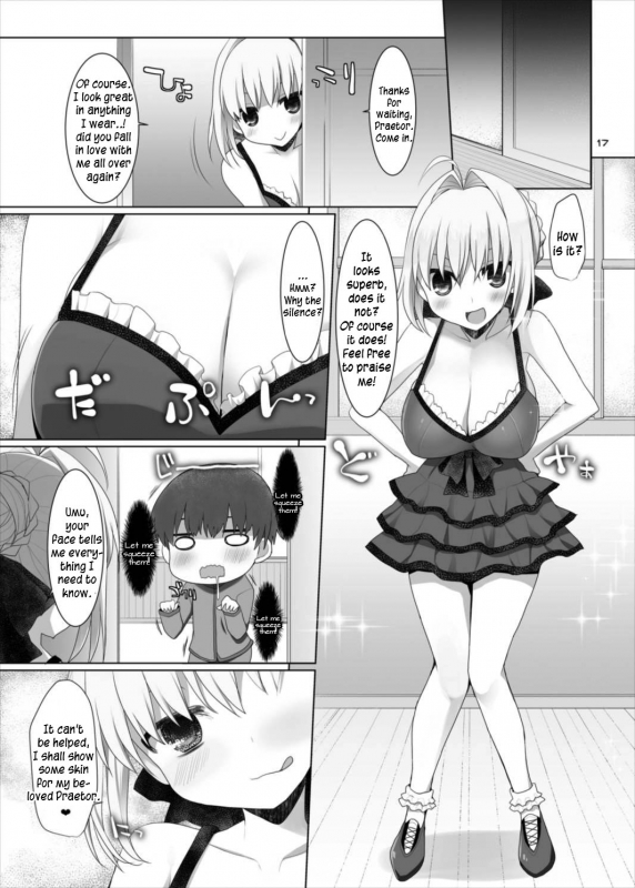 (C88) [TOYBOX, Kujira Logic (Kurikara, Kujiran)] Goshujin-sama Oppai desu yo!! 4 (FateEXTRA_16