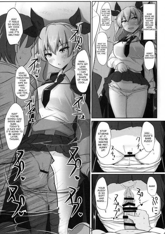 (C90) [Hakuginmokusei (Poshi)] Anchovy Nee-san White Sauce Zoe (Girls und Panzer) [English] [desudesu]_09