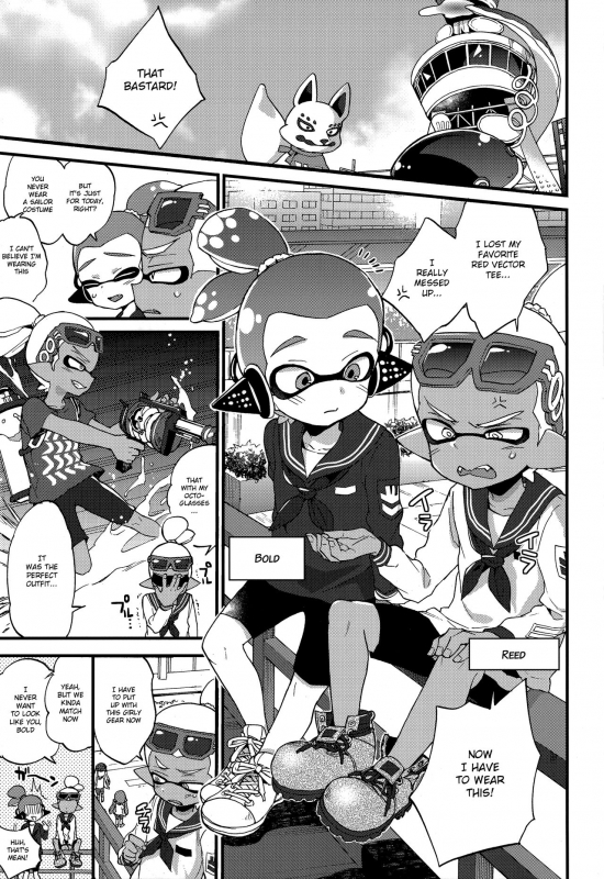 (C90) [Koniro Drops (Morishima Kon)] Oji-san to, 30 Sazae de Hitoban Dou (Splatoon) [English] {Shotac_01