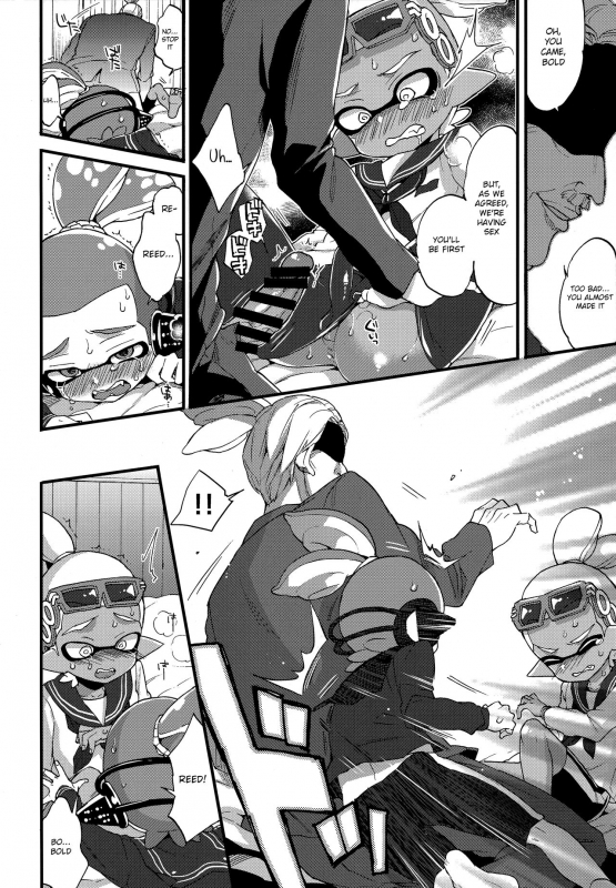 (C90) [Koniro Drops (Morishima Kon)] Oji-san to, 30 Sazae de Hitoban Dou (Splatoon) [English] {Shotac_16