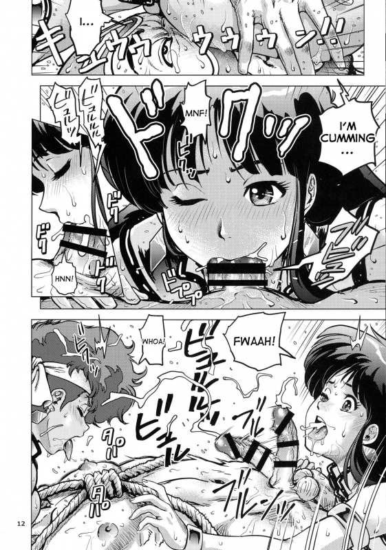 (C90) [Skirt Tsuki (keso)] Shouwa no Doero Pair (Dirty Pair) [English] [desudesu]_11