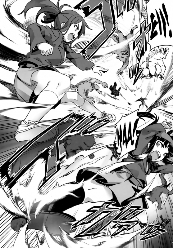 (C91) [774House (774)] Hadakahime Honoka San Kyodai Osubuta vs Chounouryoku Shoujo! [English] [peped_05