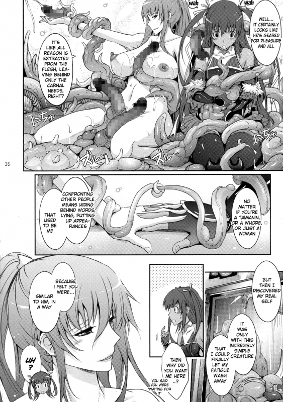 (C91) [Garyuh-Chitai (TANA)] TENTACLES Reijou Akiyama Rinko no Mitsubako (Taimanin Yukikaze)_35