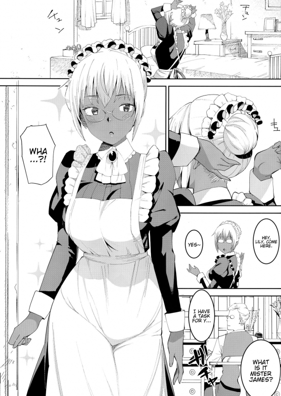 (C92) [GOLD KOMAN SEX (Bakushishi AT)] Kasshoku Kokumaro Funnyuu Maid Stardust · Genius [English] [_02